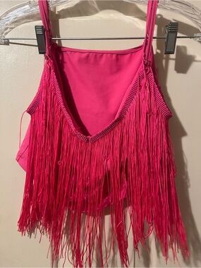 Pink Fringe SHEIN Going out top